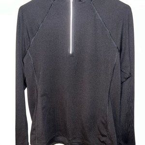 Old Navy Half-Zip Performance Pullover Black Medium